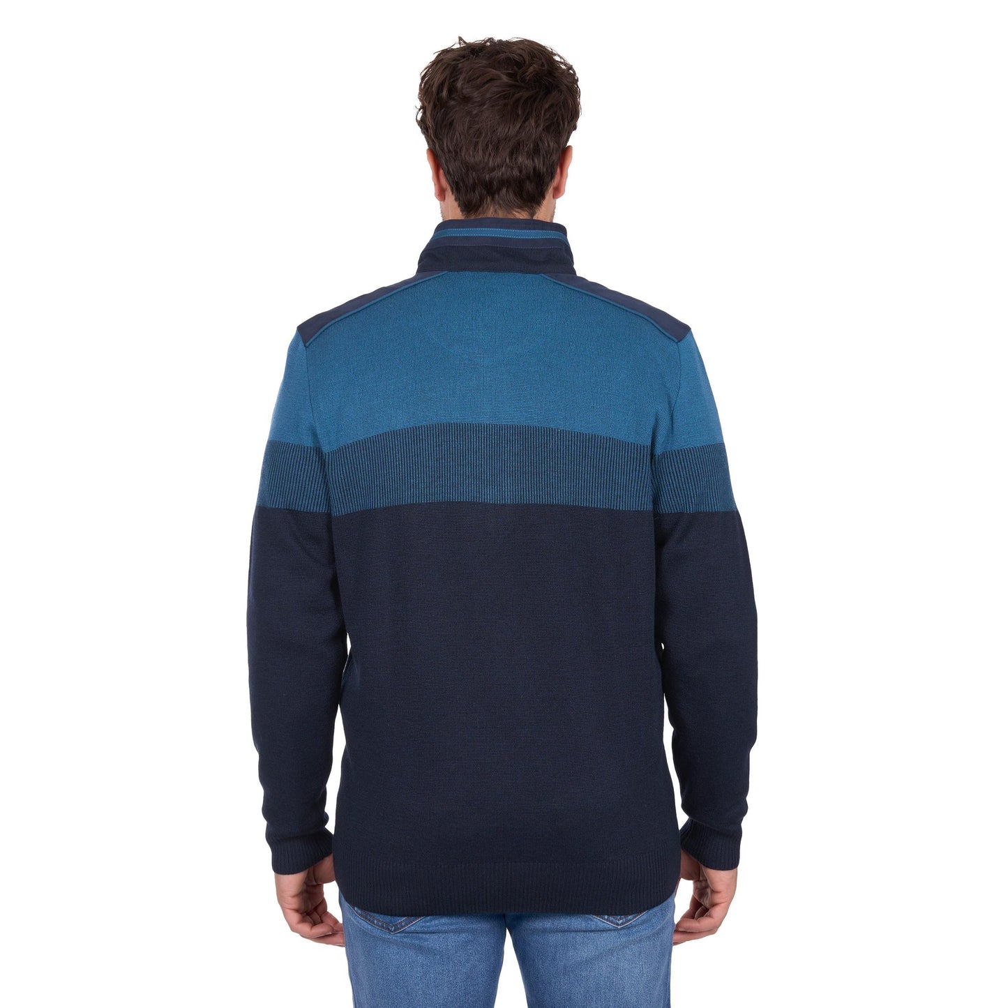 THOMAS COOK MENS JERRY 1/4 ZIP MERINO BLEND JUMPER