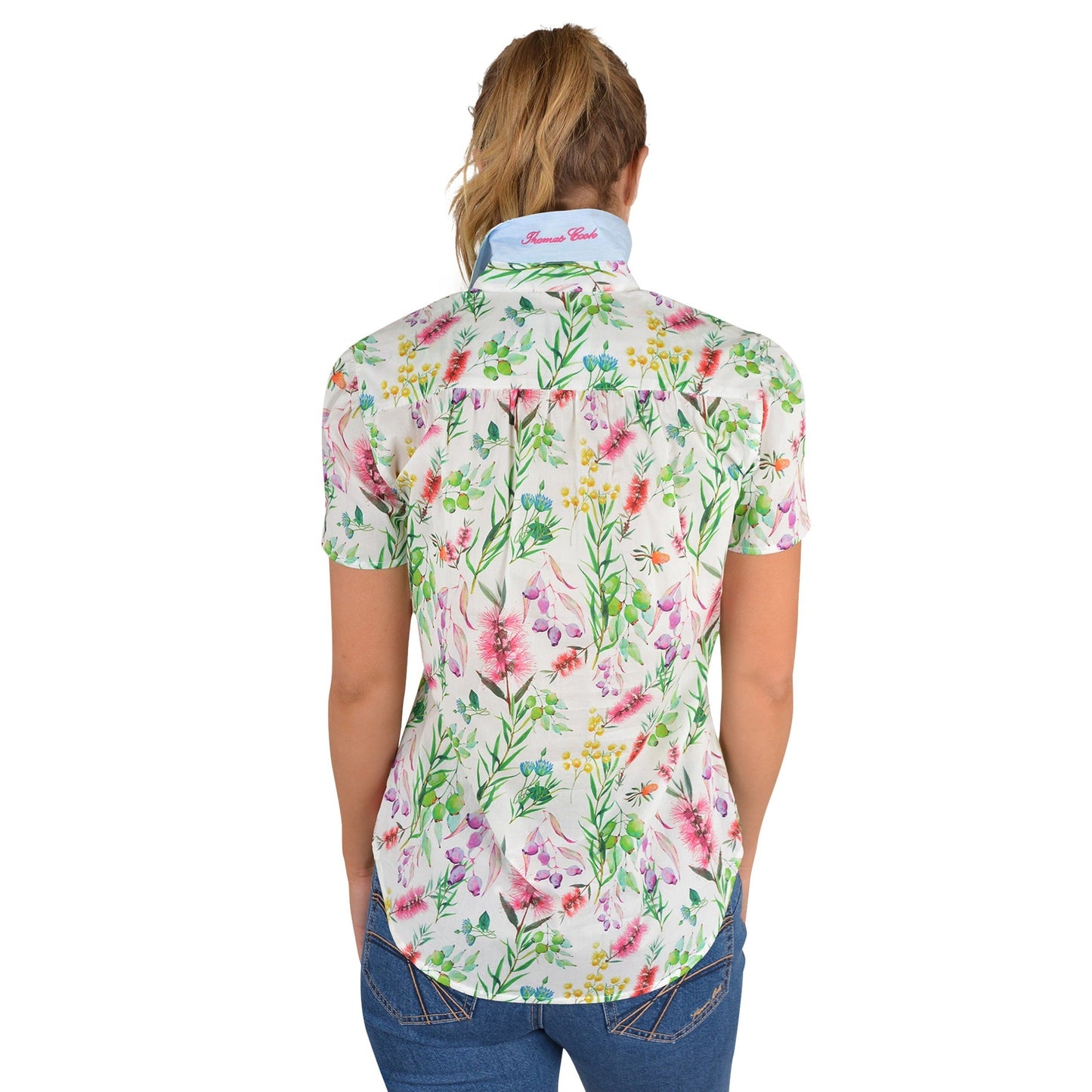 THOMAS COOK WOMENS CLAIRE PIN TUCK SHIRT