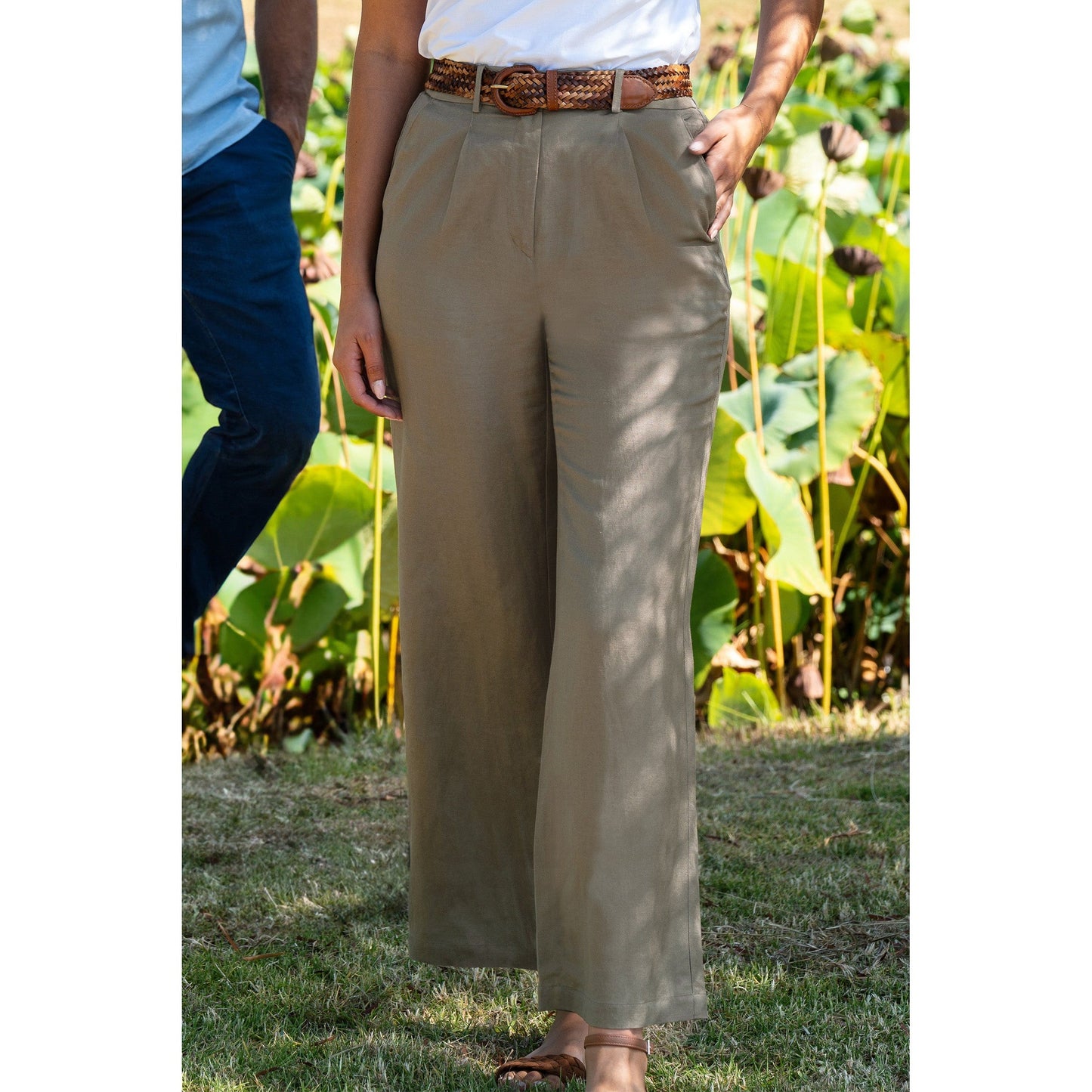 THOMAS COOK WOMENS ISABEL LINEN PANTS
