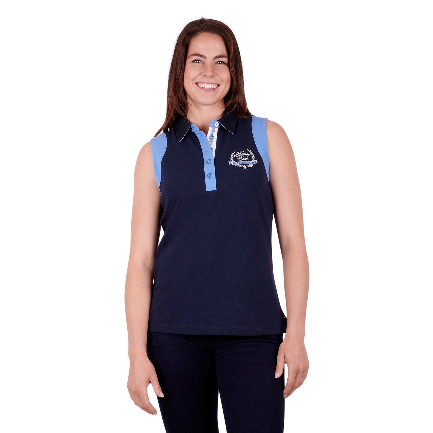 THOMAS COOL WOMENS BAILEY SLEEVELESS POLO-Ranges Country
