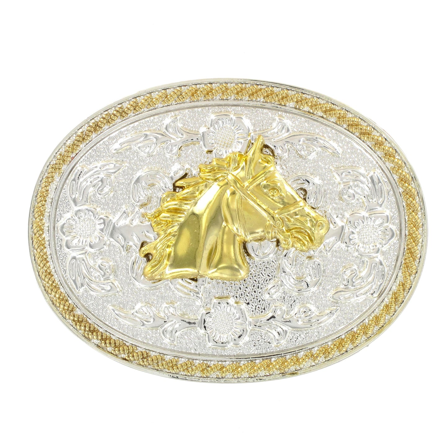 TULMER SMALL HORSE HEAD FANCY BELT BUCKLE-Ranges Country
