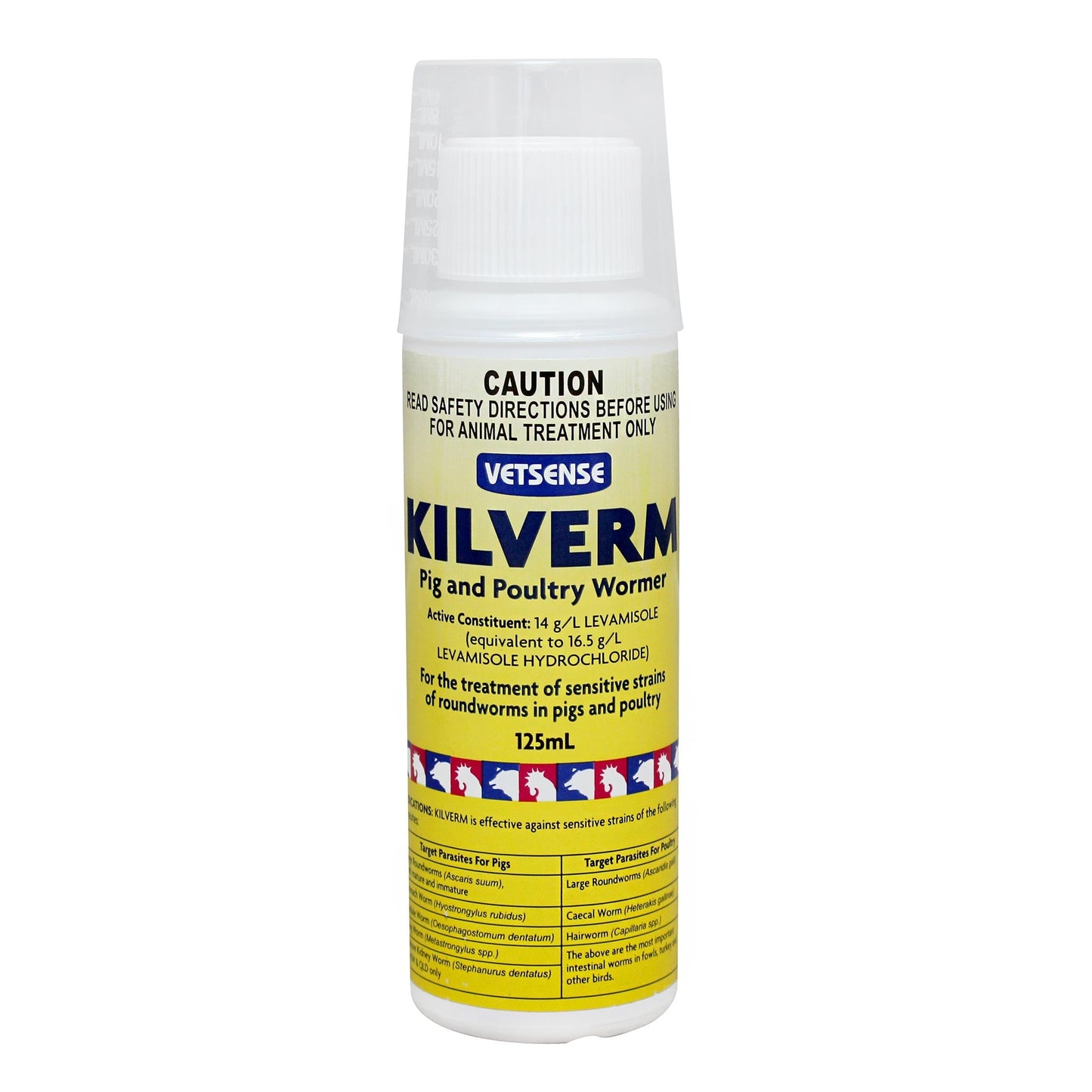 VETSENSE KILVERM 125ML-Ranges Country