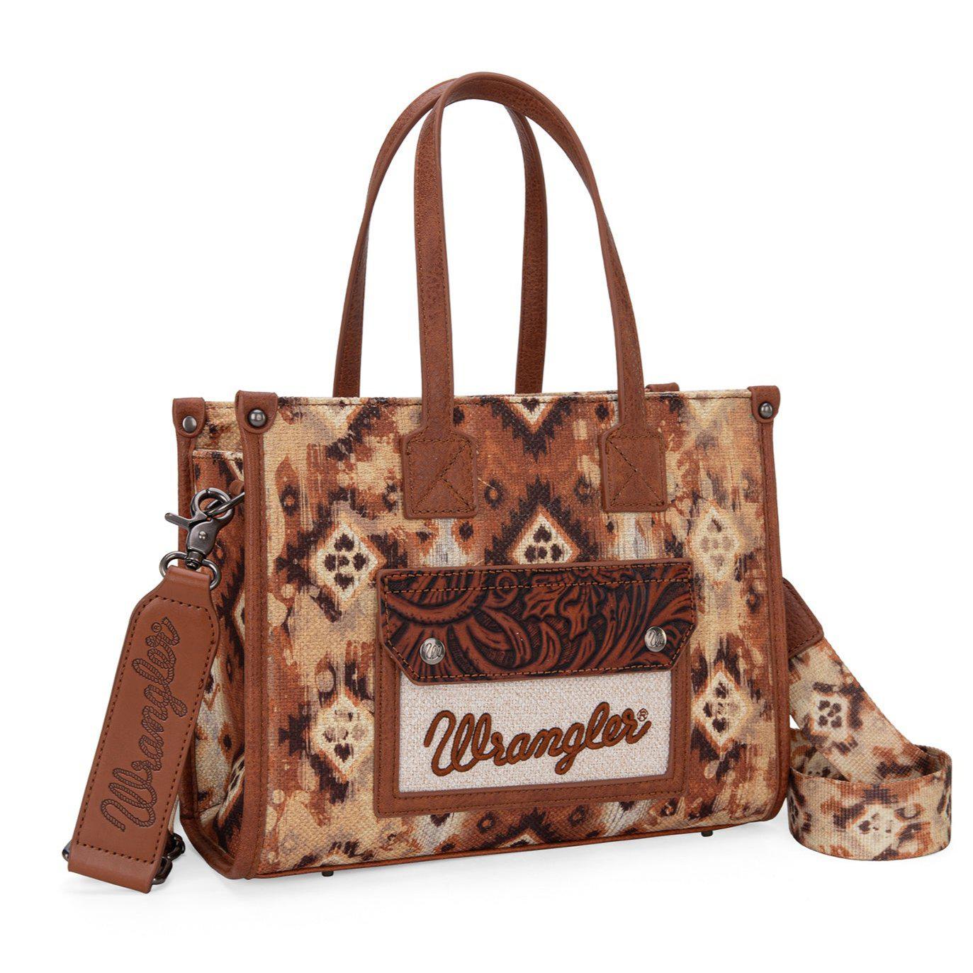 WRANGLER AZTEC CROSSBODY TOTE BAG-Ranges Country