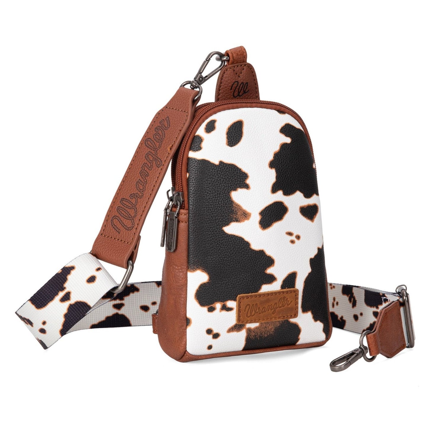 WRANGLER COW PRINT SLING BAG