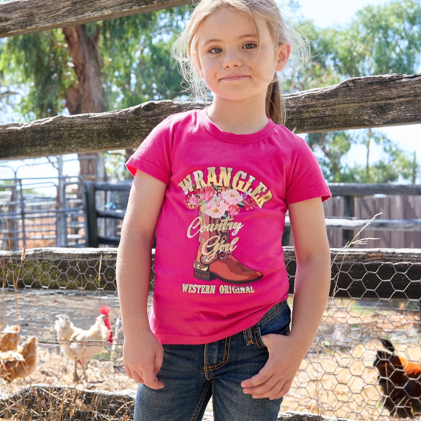 WRANGLER GIRLS PENNY TEE-Ranges Country