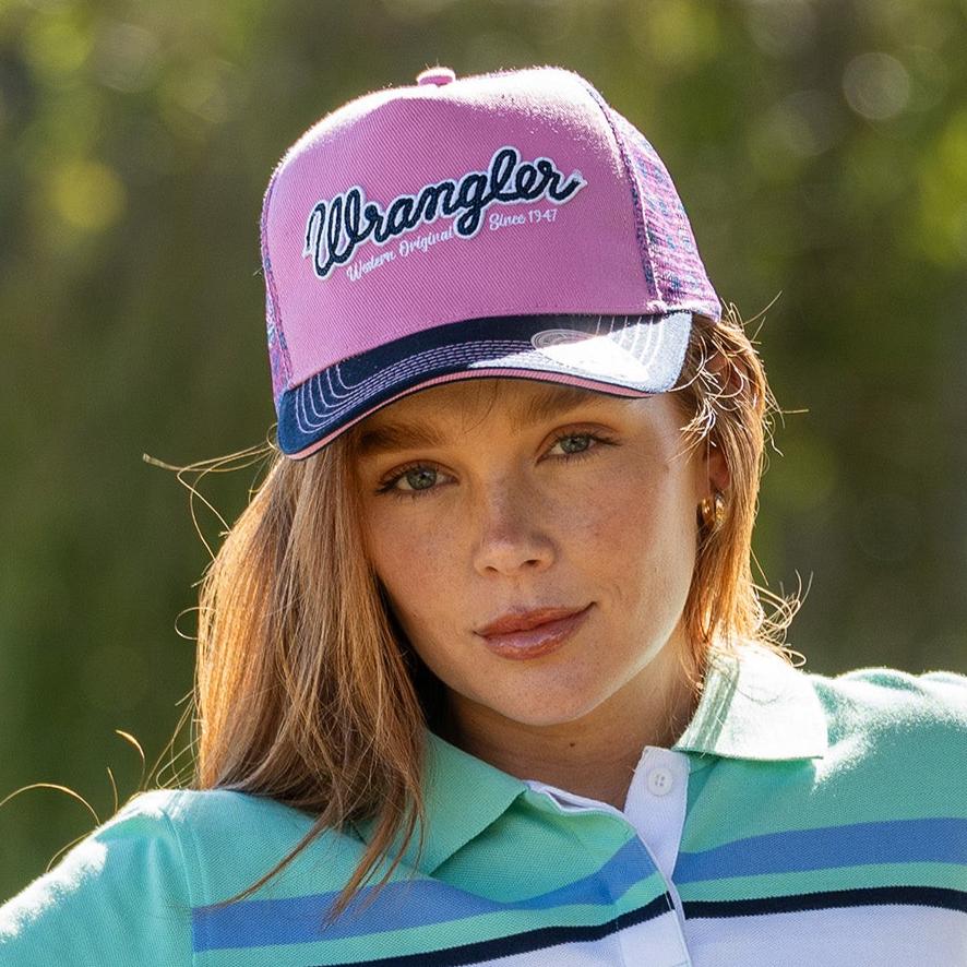 WRANGLER KRISTA HIGH PROFILE PONYTAIL TRUCKER CAP-Ranges Country