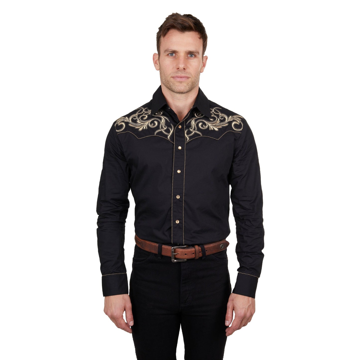 WRANGLER MENS ADAM EMBROIDERED SHIRT