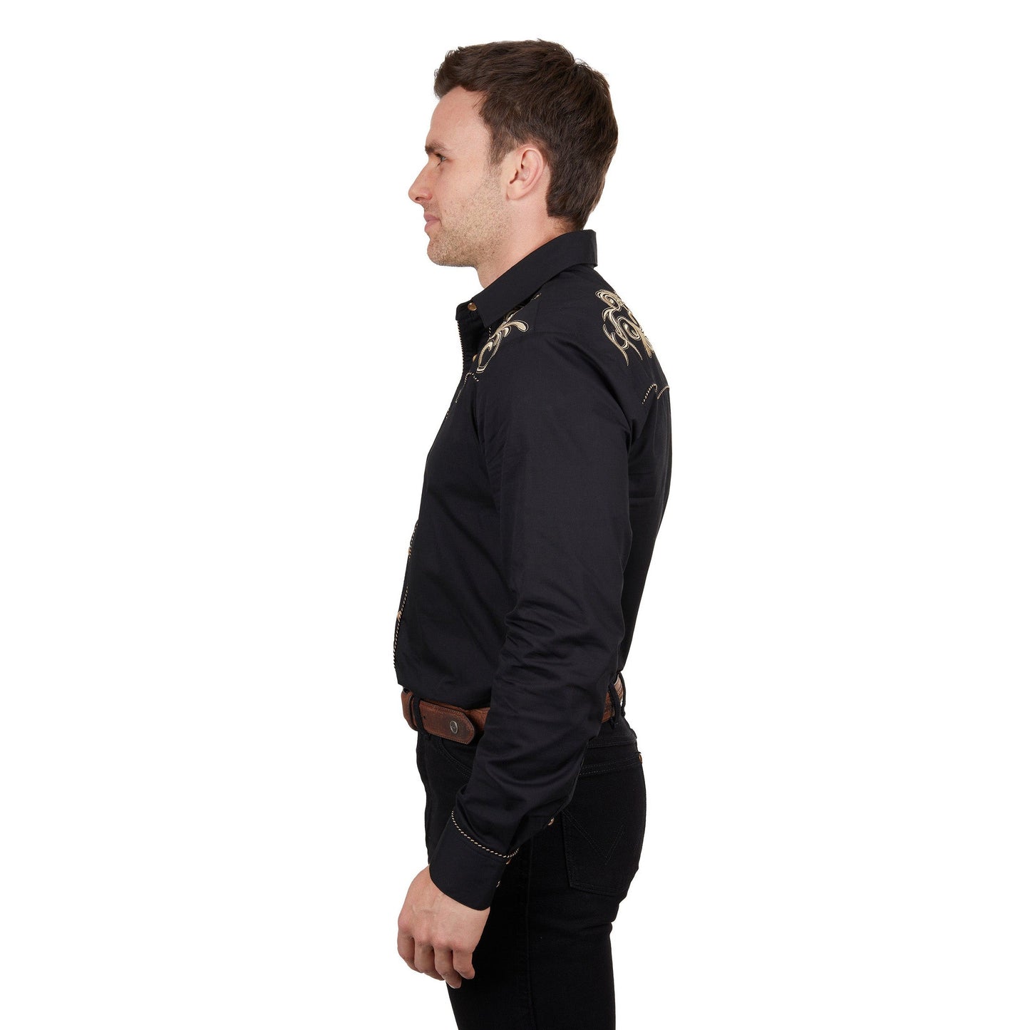 WRANGLER MENS ADAM EMBROIDERED SHIRT