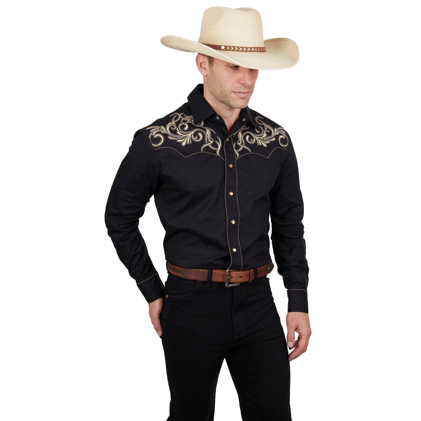 WRANGLER MENS ADAM EMBROIDERED SHIRT-Ranges Country