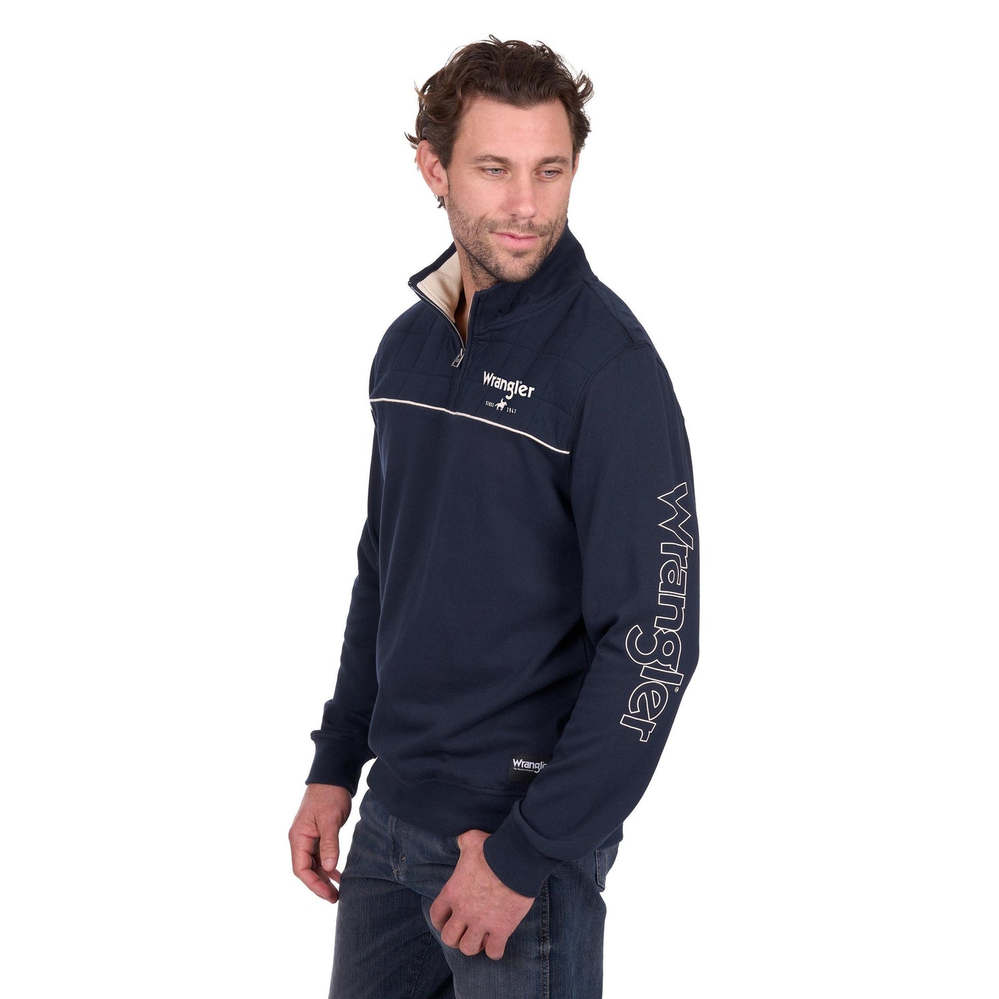 WRANGLER MENS DALE 1/4 ZIP PULLOVER