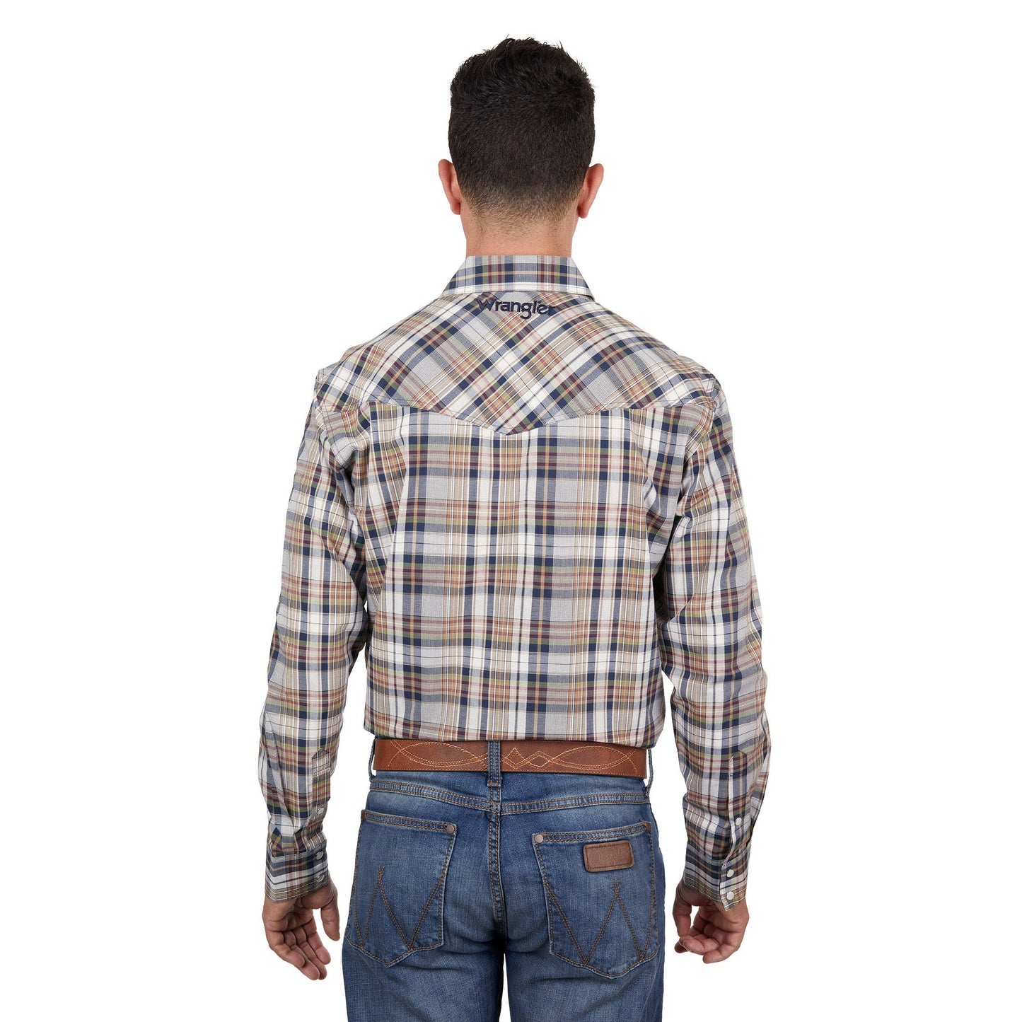 WRANGLER MENS TOM LOGO CHECK SHIRT