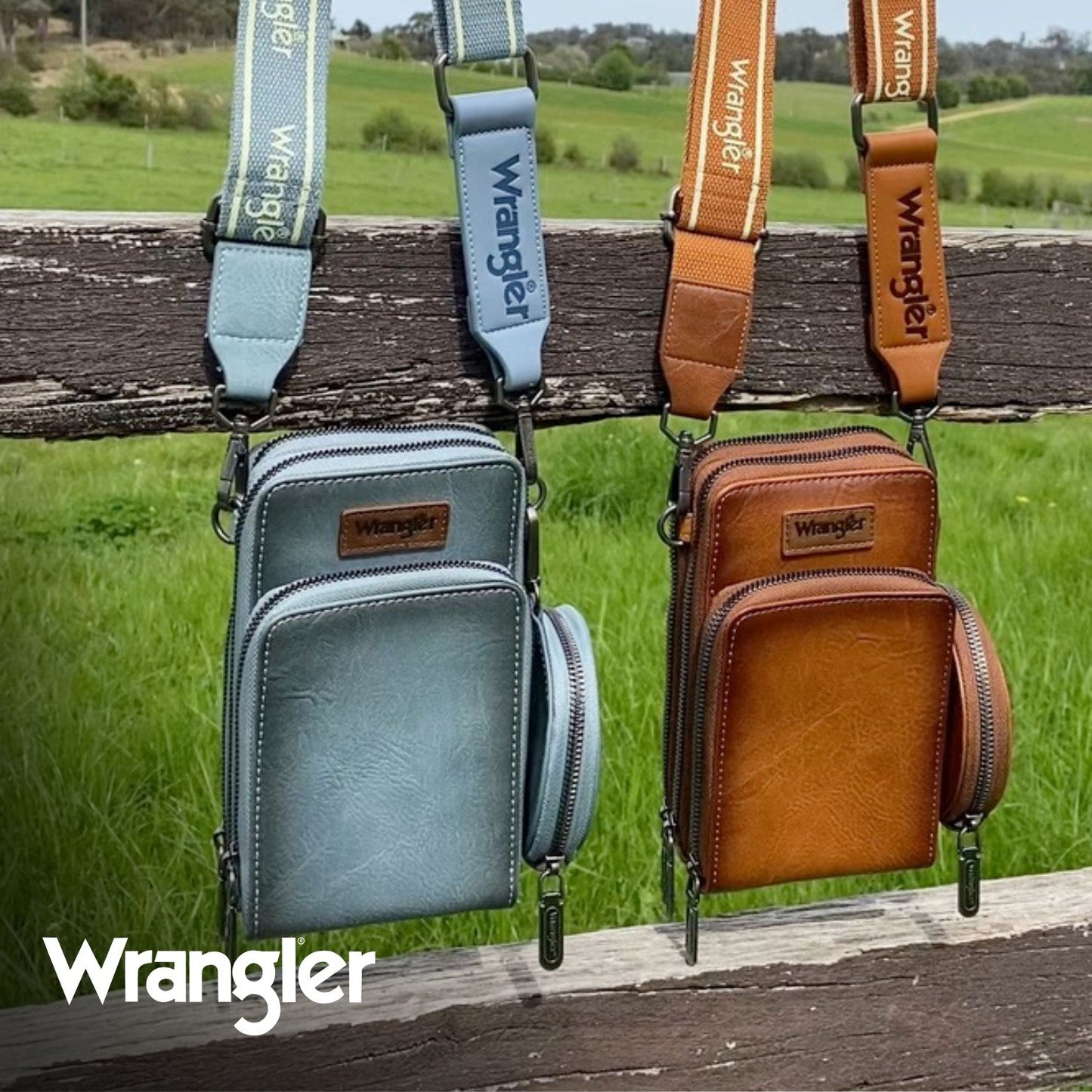 WRANGLER PHONE WALLET BAG COIN PURSE SET