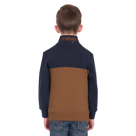 WRANGLER BOYS STEVE 1/4 ZIP PULLOVER