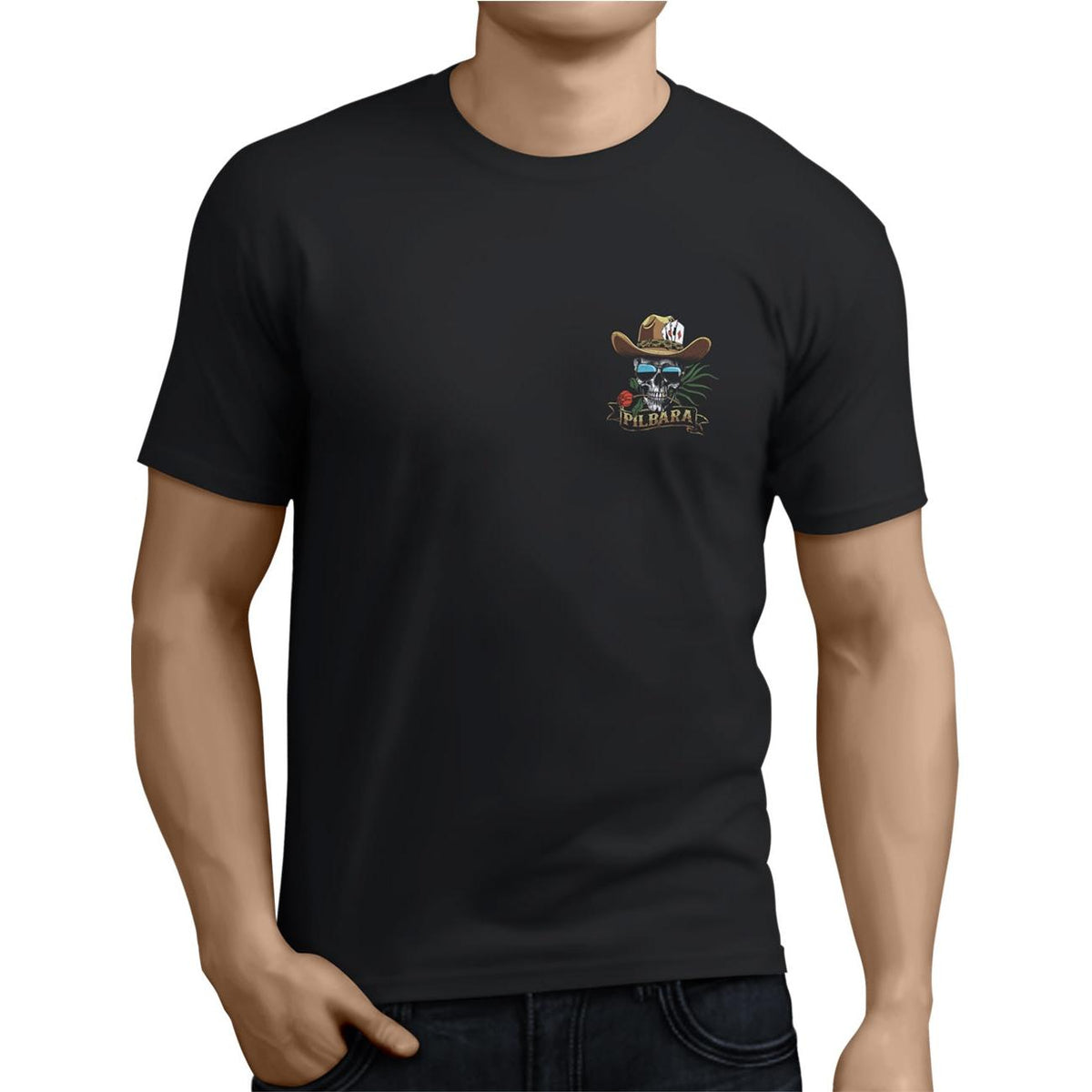 PILBARA MENS WARATAH SKULL TEE