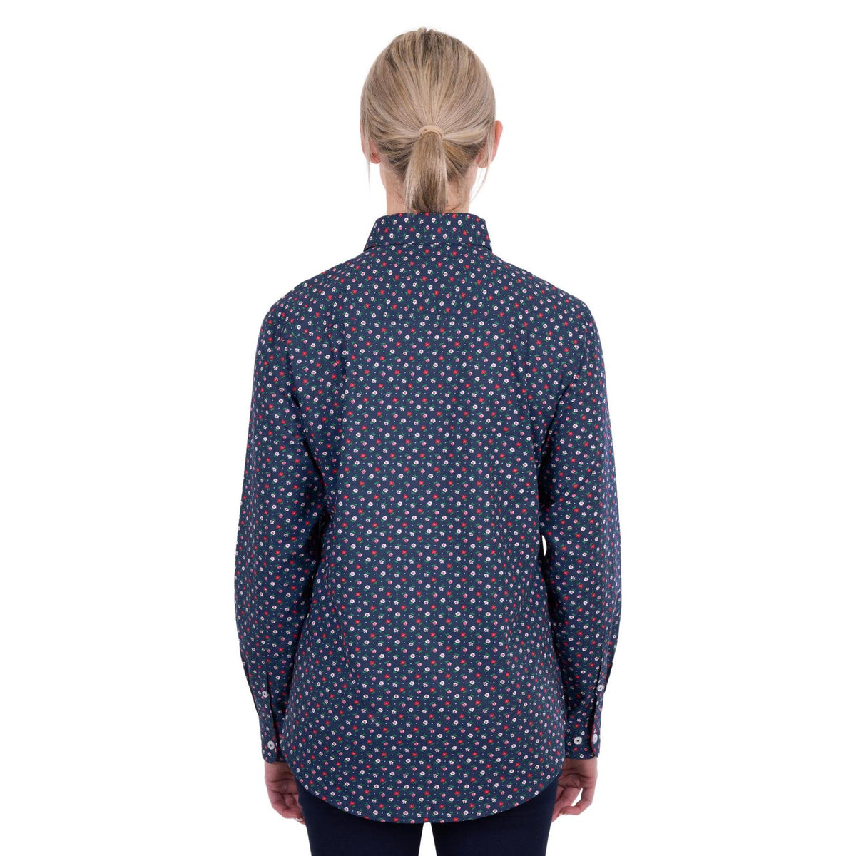 HARD SLOG WOMENS FIORA HALF BUTTON SHIRT