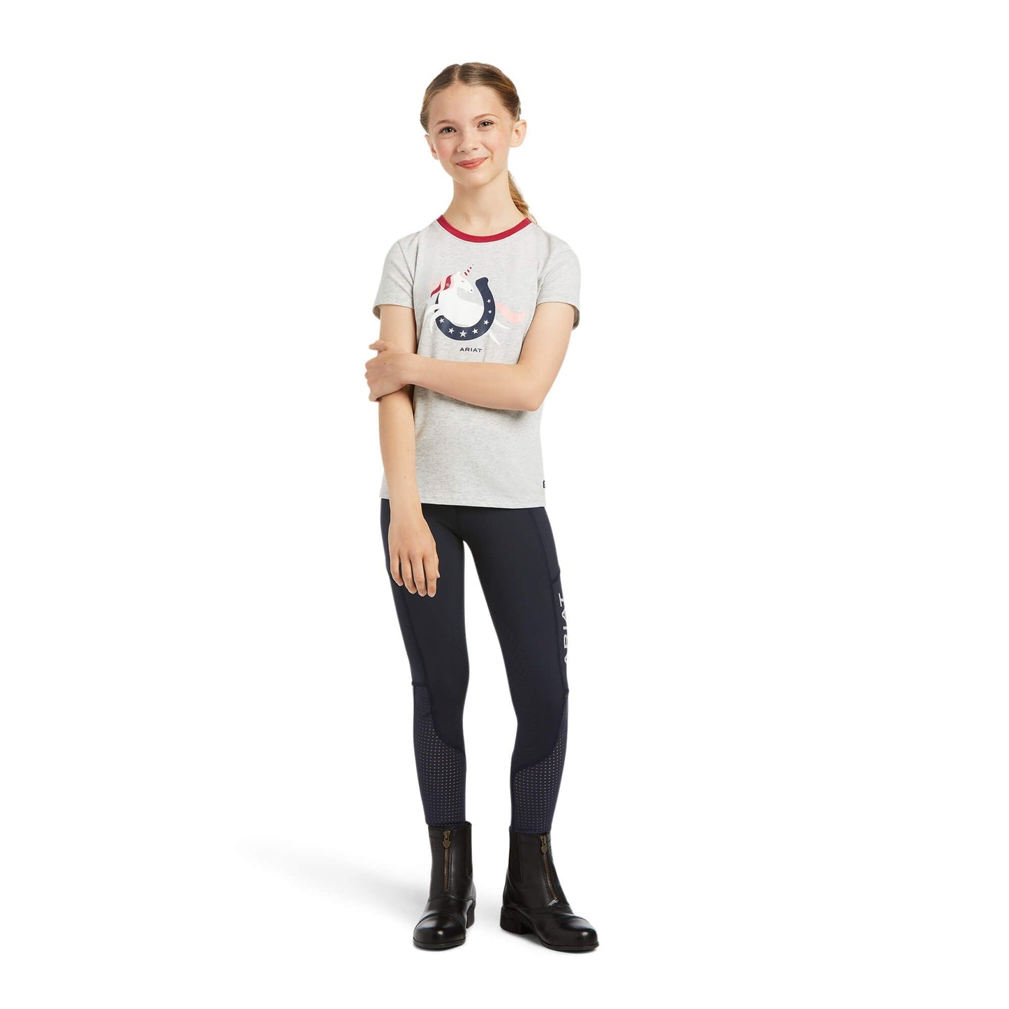 ARIAT GIRLS UNICORN MOON TEE
