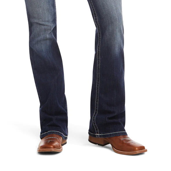 ARIAT WOMENS REAL ENTWINED MARINE BOOT CUT JEANS (SHORT LEG)