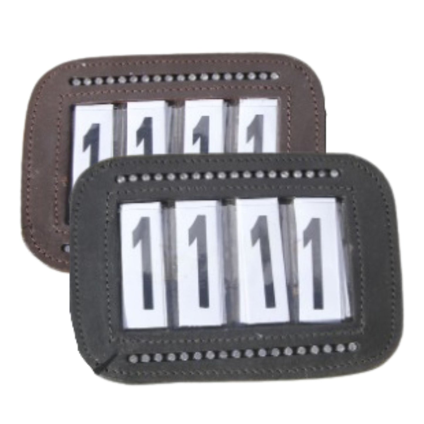 CHAMPION DOUBLE ROW DIAMONTE SADDLE PAD NUMBER HOLDER