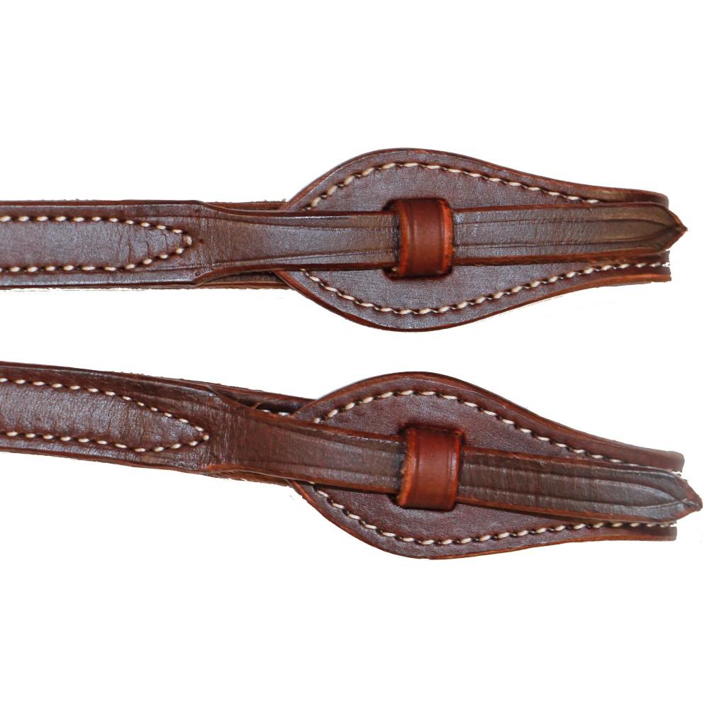 FORT WORTH 5/8in SPLIT REINS 7ft W/ QUICKCHANGE ENDS-Ranges Country