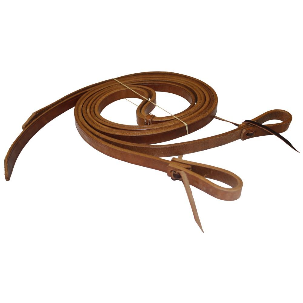 FORT WORTH 5/8in SPLIT REINS 8ft W/ WATERLOOP ENDS
