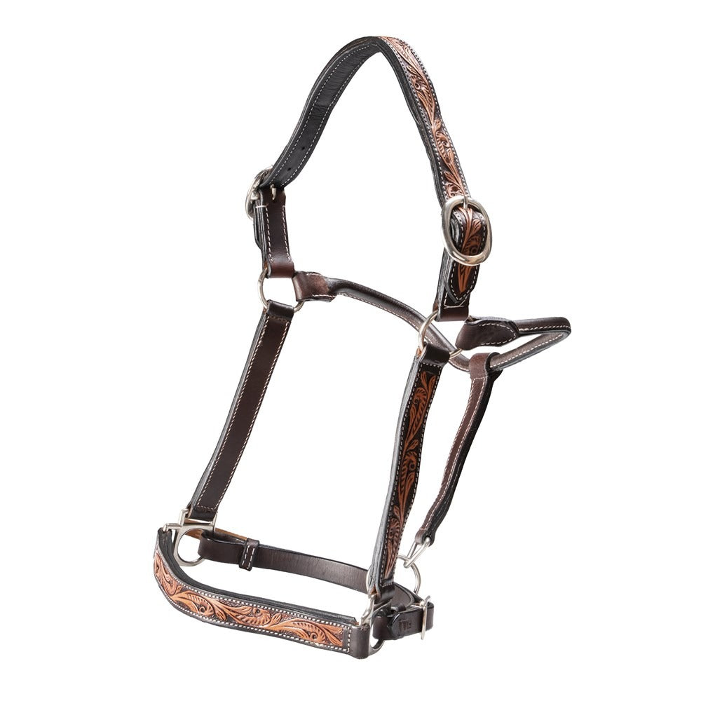 FORT WORTH TOOLED PATTERN LEATHER HALTER