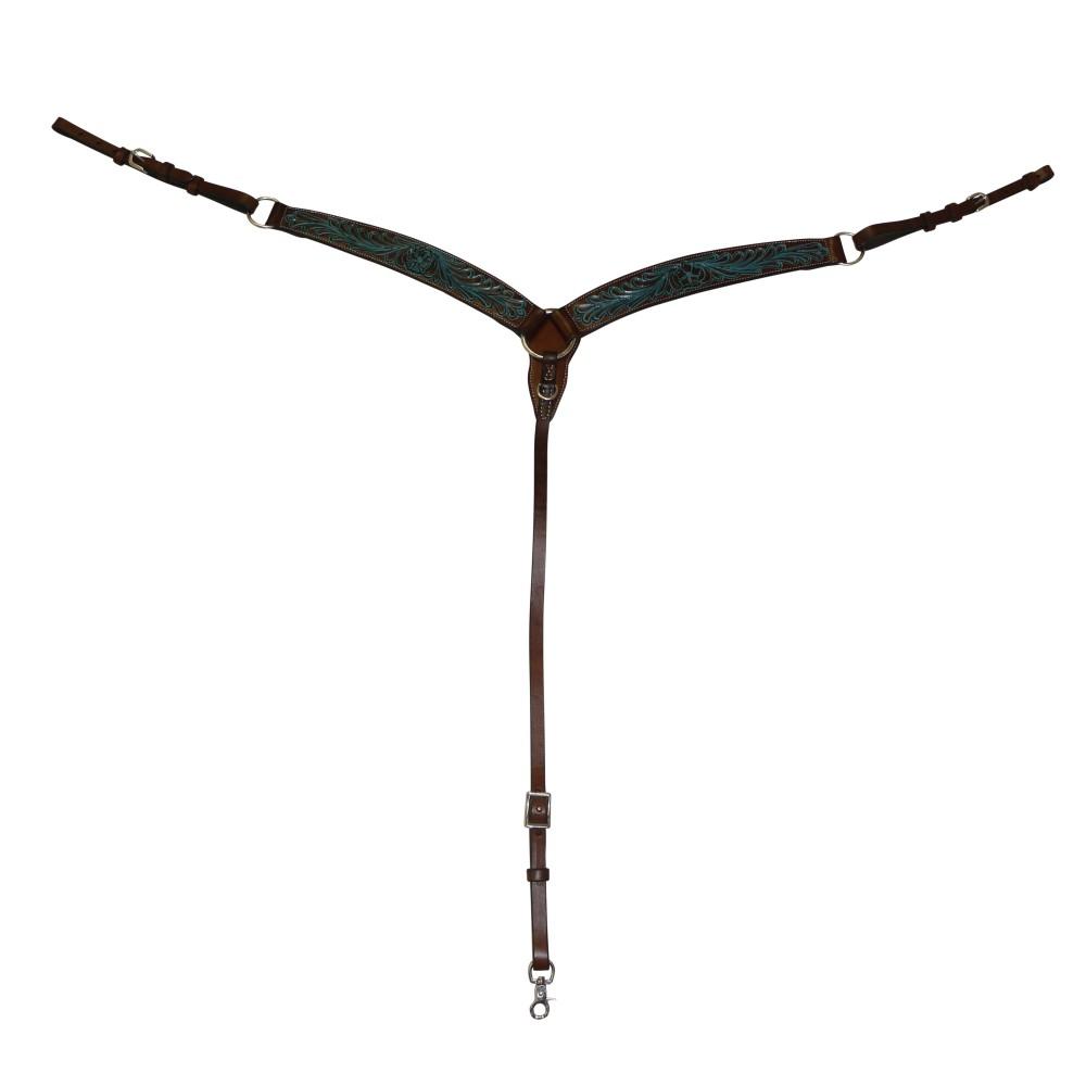 FORT WORTH TURQUOISE FLOWER BREASTCOLLAR