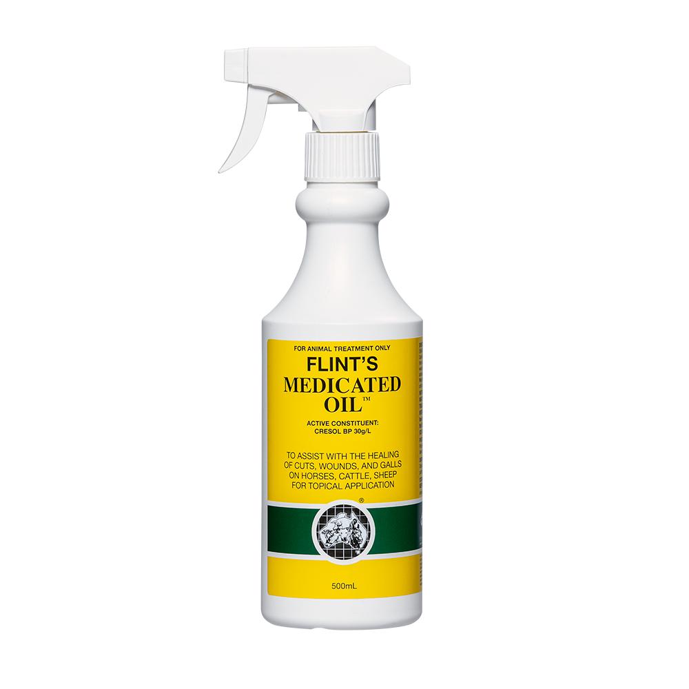 IAHP FLINTS MEDICATED OIL 500ML-Ranges Country