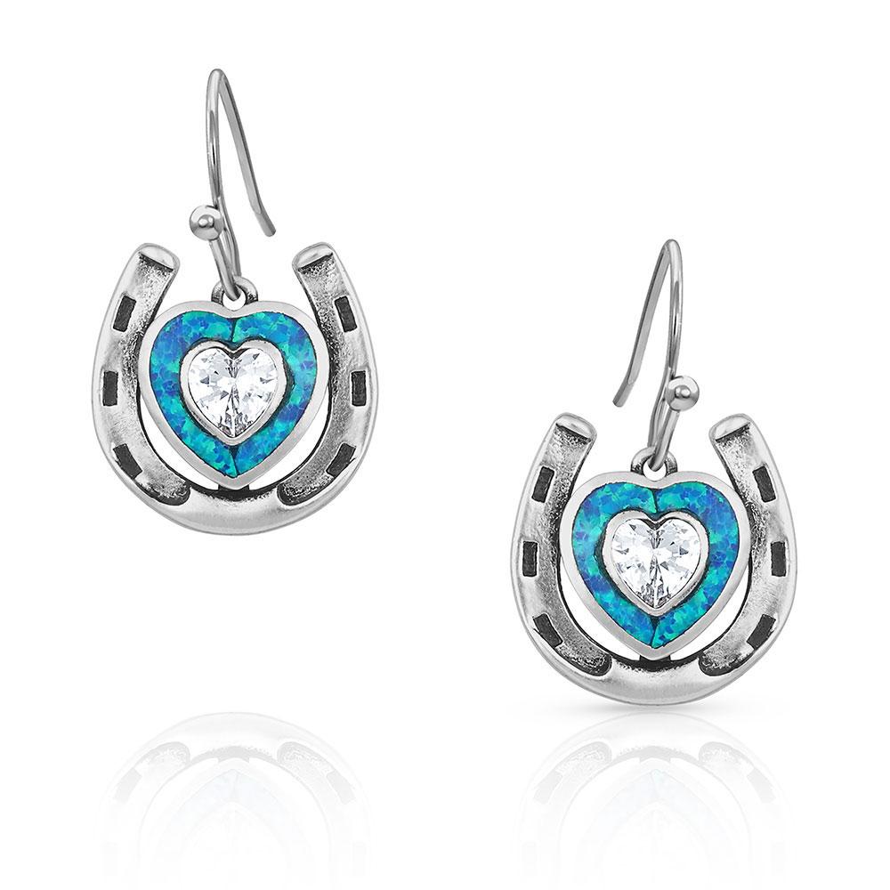MONTANA LOVE INSIDE HORSESHOE EARRINGS-Ranges Country