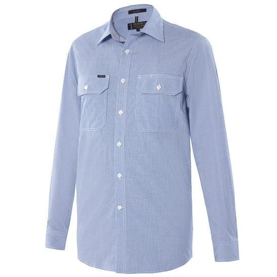 PILBARA MENS DUAL POCKET CHECK SHIRT-Ranges Country