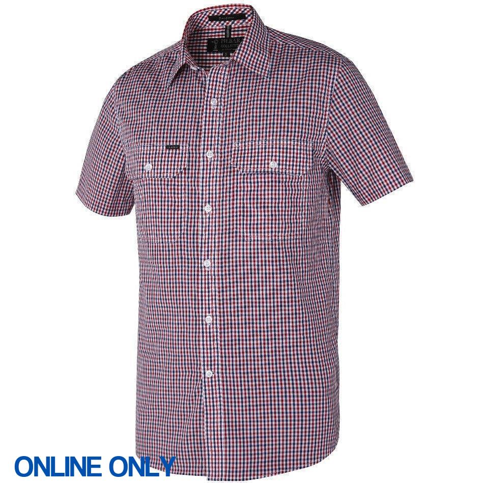 PILBARA MENS DUAL POCKET SHORT SLEEVE SHIRT-Ranges Country