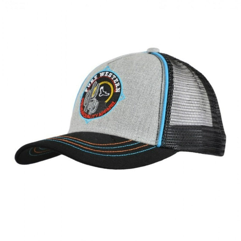 PURE WESTERN KIDS CHARLIE TRUCKER CAP-Ranges Country
