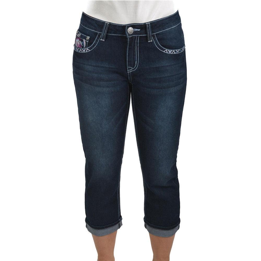 PURE WESTERN WOMENS LEAH CAPRI-Ranges Country