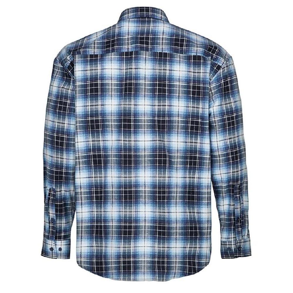 RITEMATE MENS HALF BUTTON FLANNELETTE SHIRT
