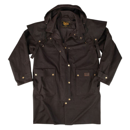 BURKE & WILLS BALRANALD OILSKIN SHORT COAT