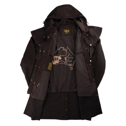 BURKE & WILLS BALRANALD OILSKIN SHORT COAT