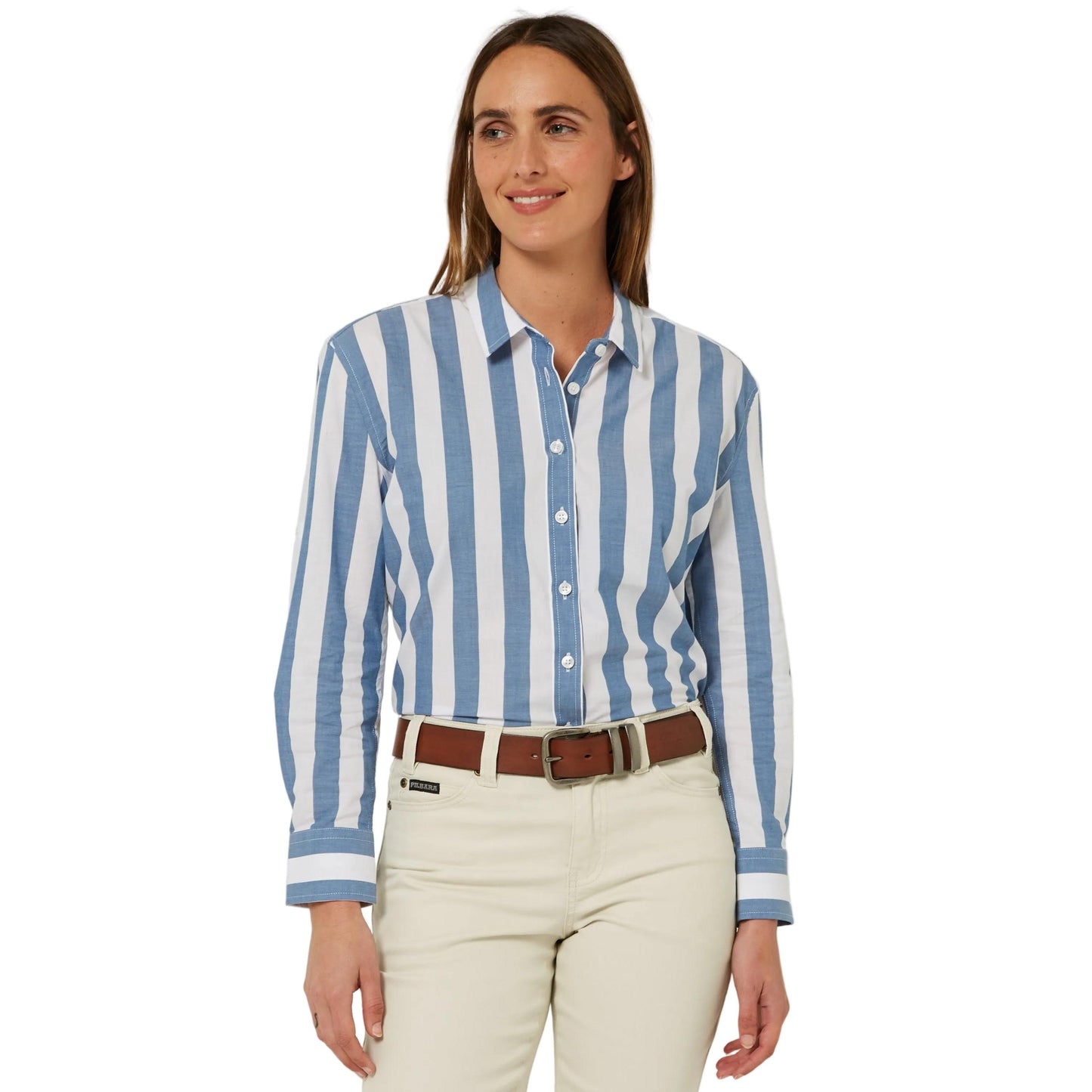 PILBARA WOMENS JACQUELIN CLASSIC COTTON SHIRT