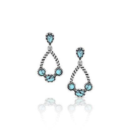 MONTANA ATTITUDE WANDER WEST TURQUOISE EARRINGS