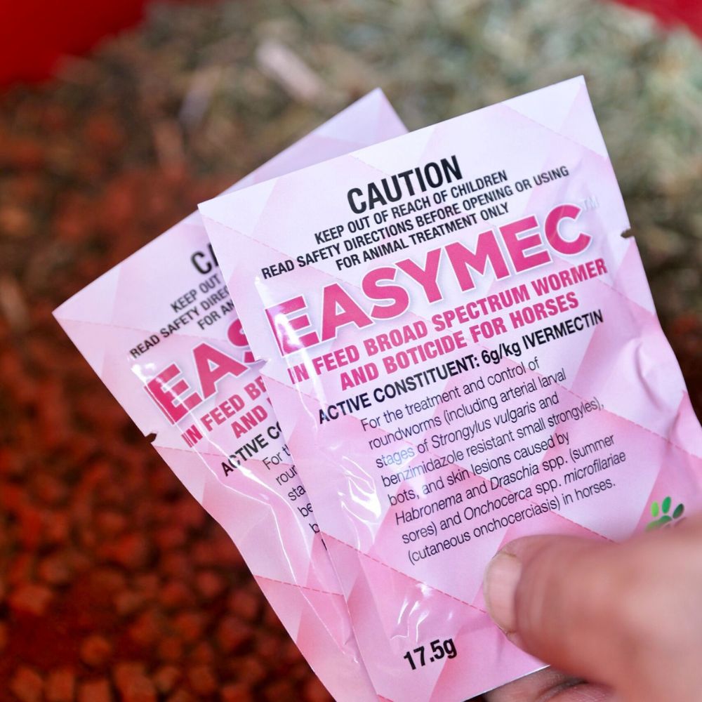ABBEY EASYMEC IN FEED WORMER & BOTICIDE 4 X 17.5g SACHETS