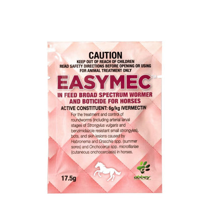 ABBEY EASYMEC IN FEED WORMER & BOTICIDE 4 X 17.5g SACHETS