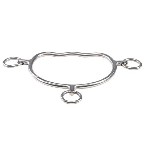 ANTI-REAR BIT WITH WAVE MOUTH STAINLESS STEEL