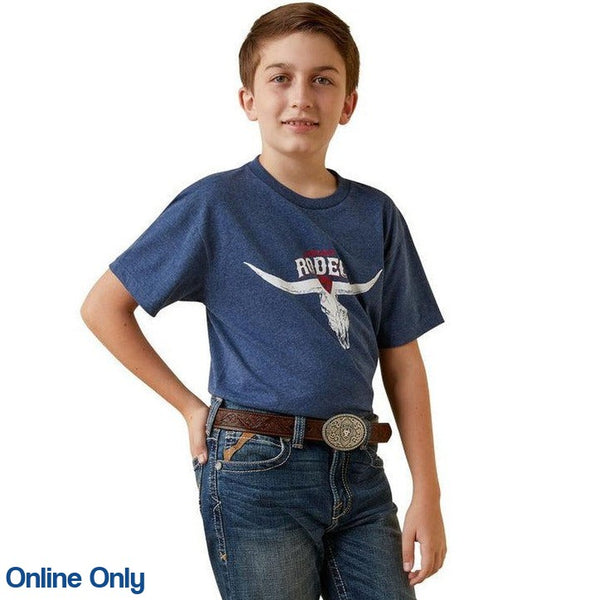 ARIAT BOYS RODEO SKULL TEE-Ranges Country