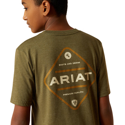 ARIAT BOYS ROPED DIAMOND TEE