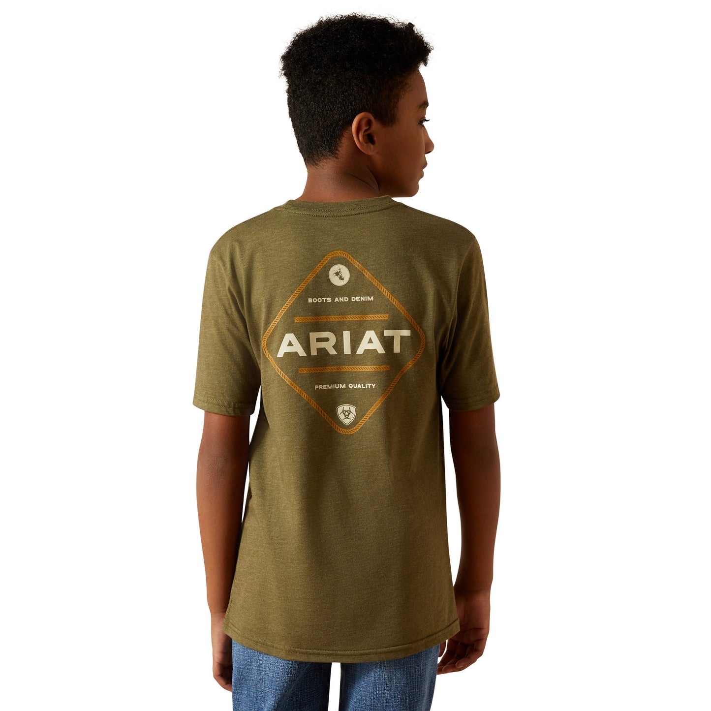 ARIAT BOYS ROPED DIAMOND TEE-Ranges Country