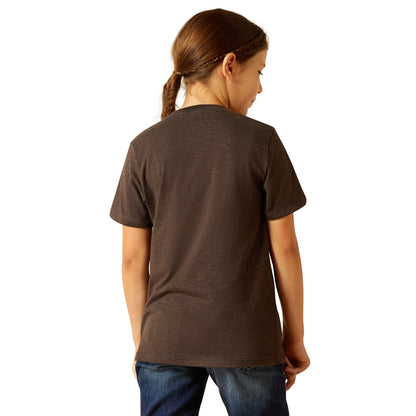 ARIAT GIRLS MOUNTAIN PATTERNS TEE