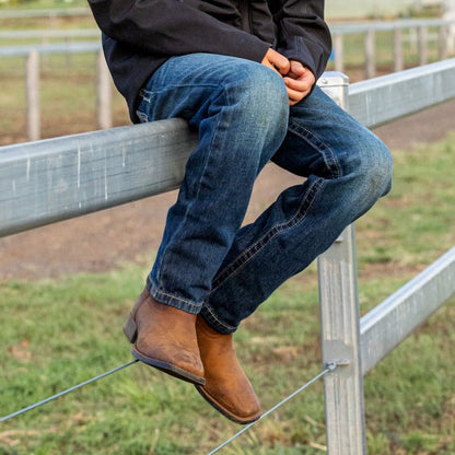 ARIAT KIDS ROPER WIDE SQUARE TOE BOOTS