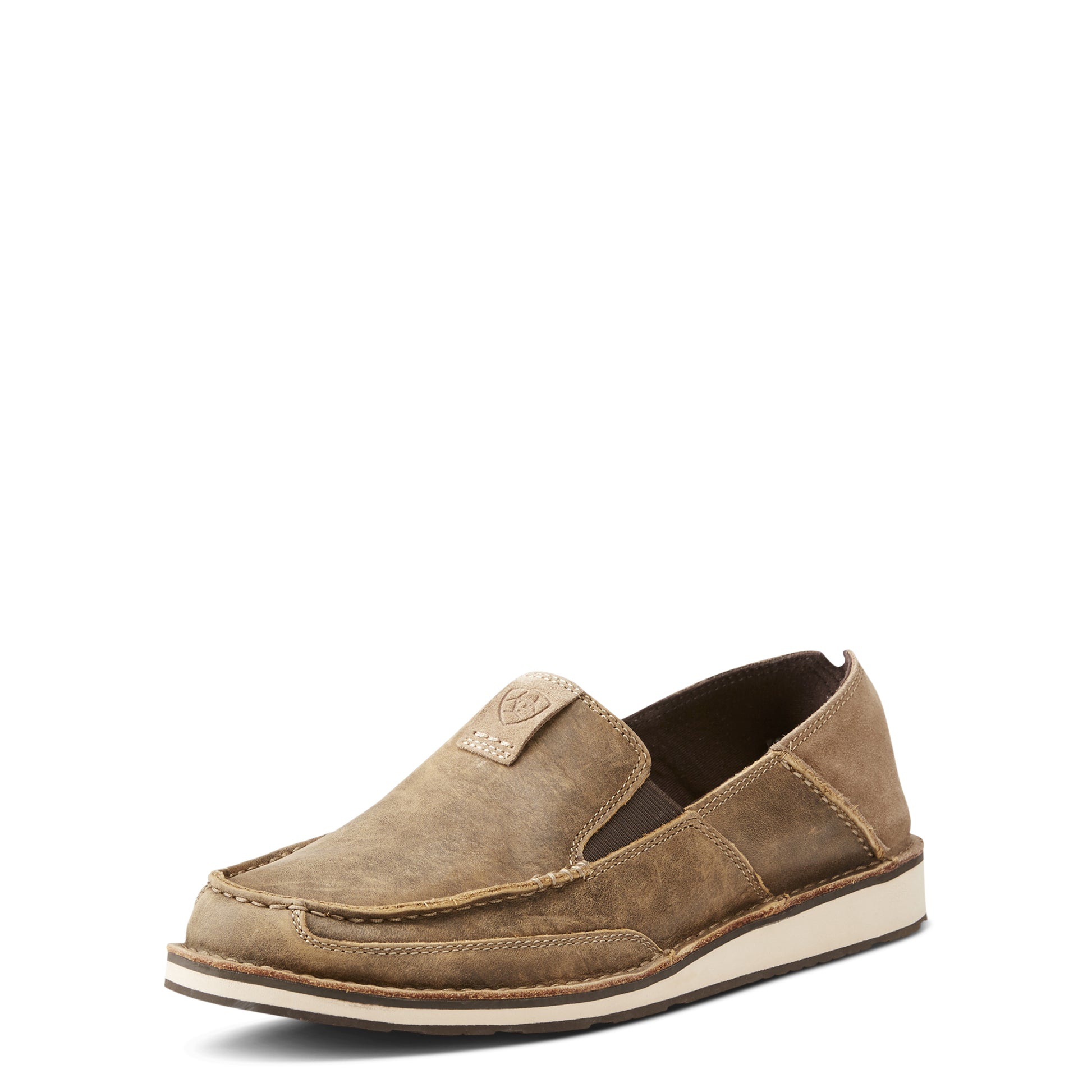 ARIAT MENS BROWN BOMBER CRUISER MOCCASINS-Ranges Country