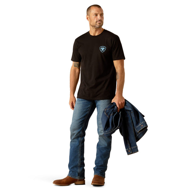 ARIAT MENS CHROME WIRE TEE