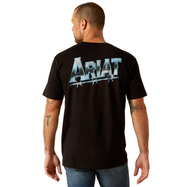 ARIAT MENS CHROME WIRE TEE-Ranges Country