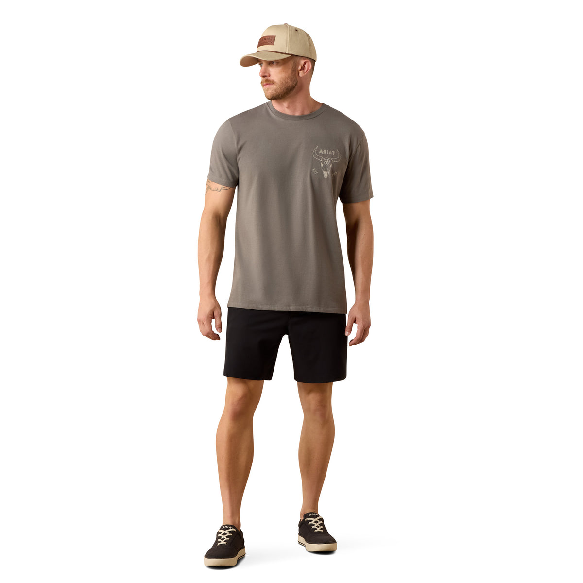 ARIAT MENS DESERT BADGE TRADITION TEE