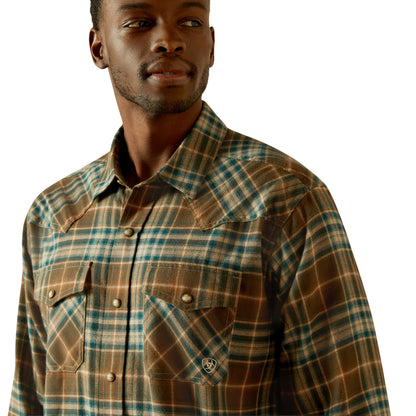 ARIAT MENS HENRY RETRO SNAP SHIRT